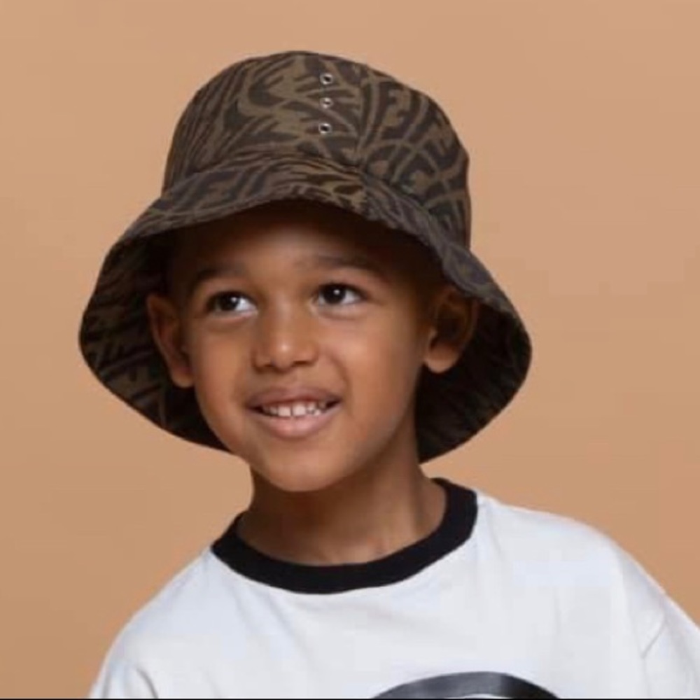 FF monogram bucket hat . Worn only one time for photo shoot .
